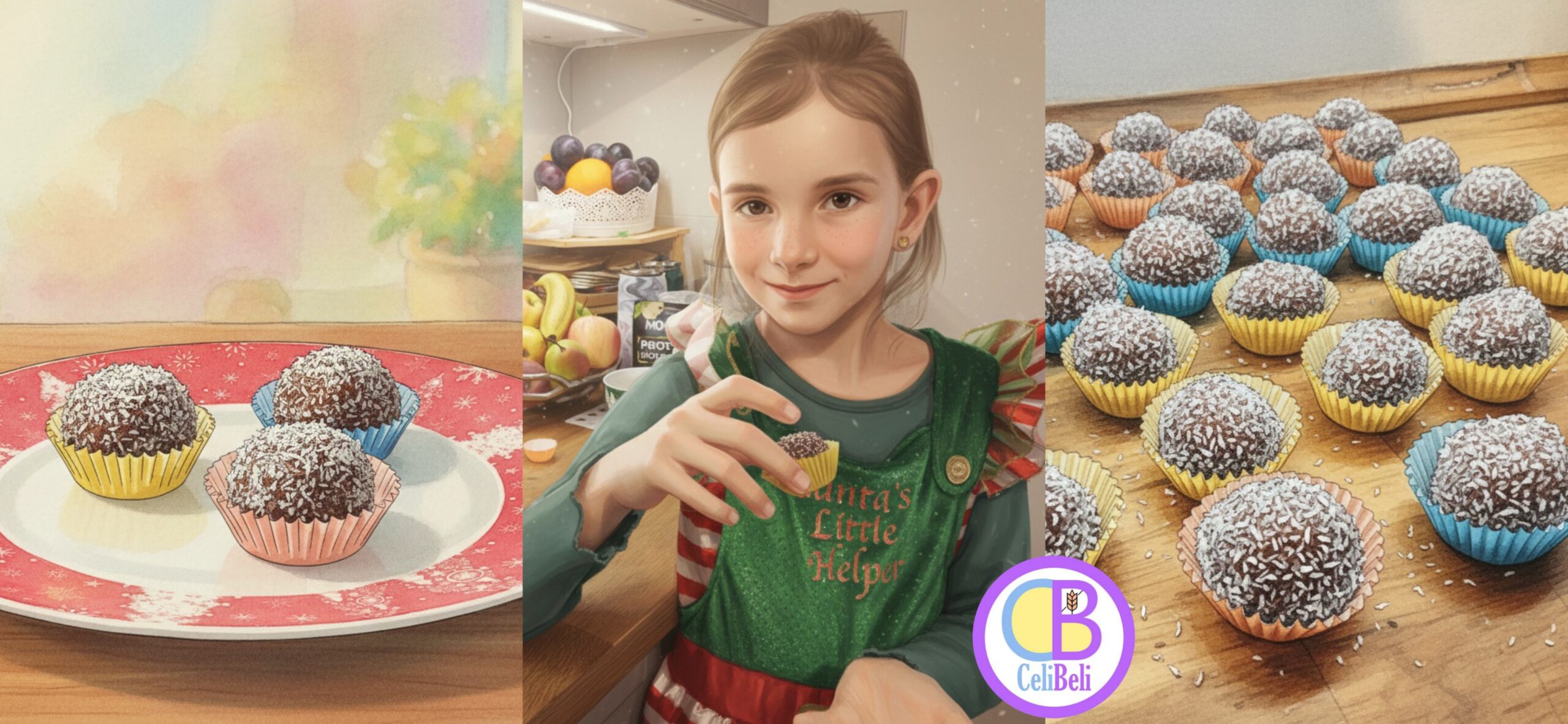 Vianoce v jednej guľôčke🍬🥥: Tradičná chuť detstva bez lepku.🧸✨️