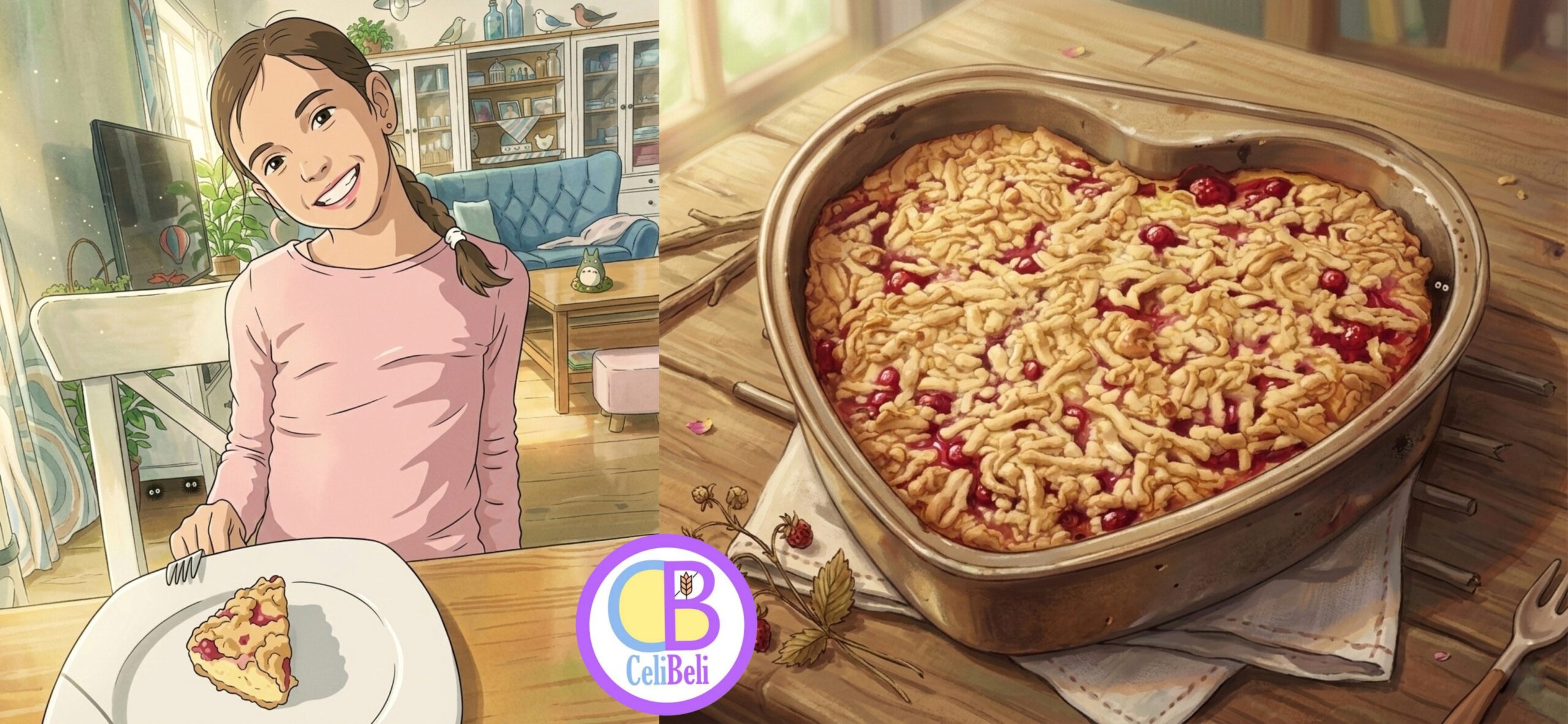 Rýchly ovocný tvarohový koláč s chrumkavou mrvenicou a bez lepku 🥧